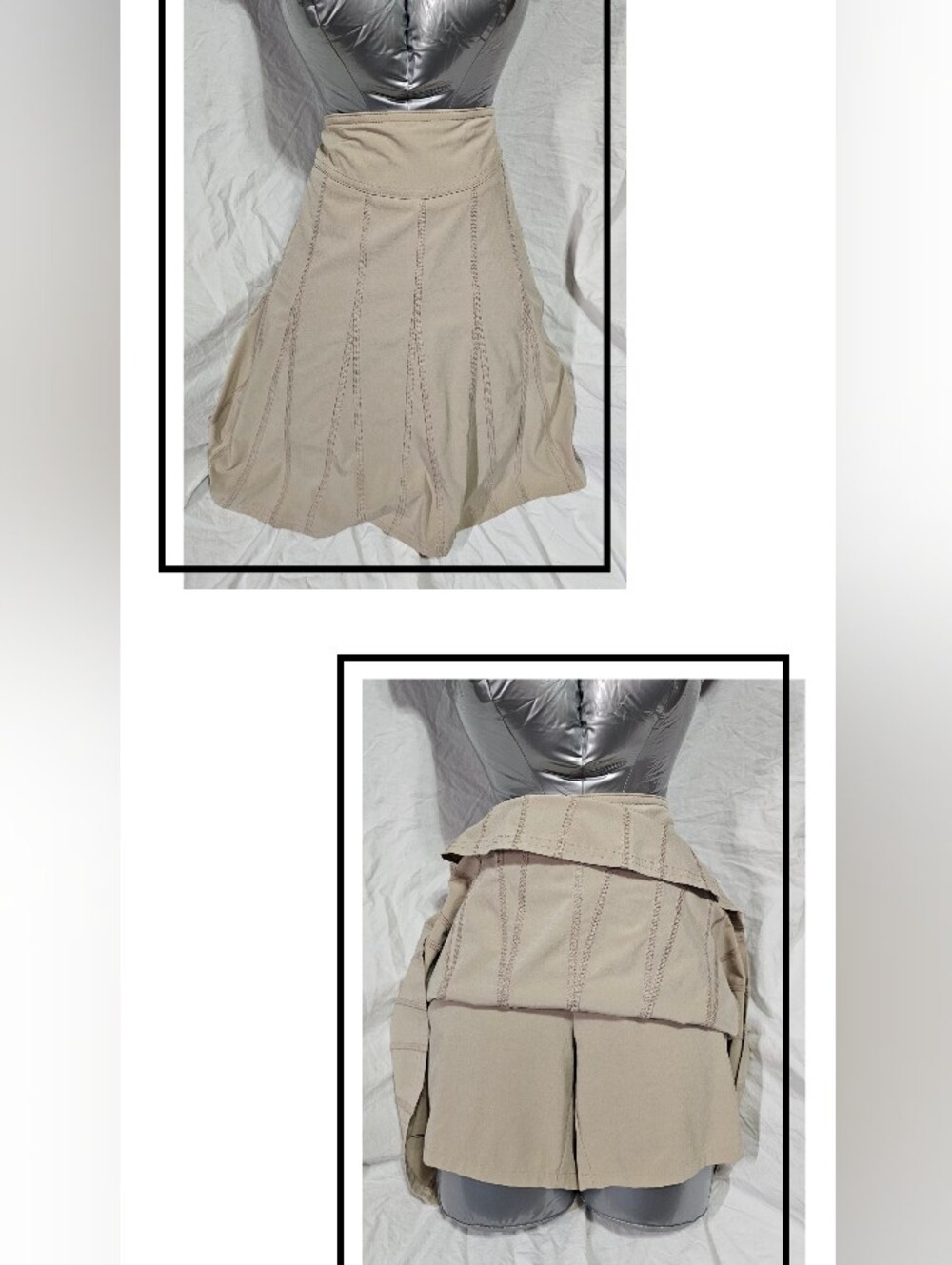 Athleta Khaki Sport Skort Shorts Skirt Sz 6